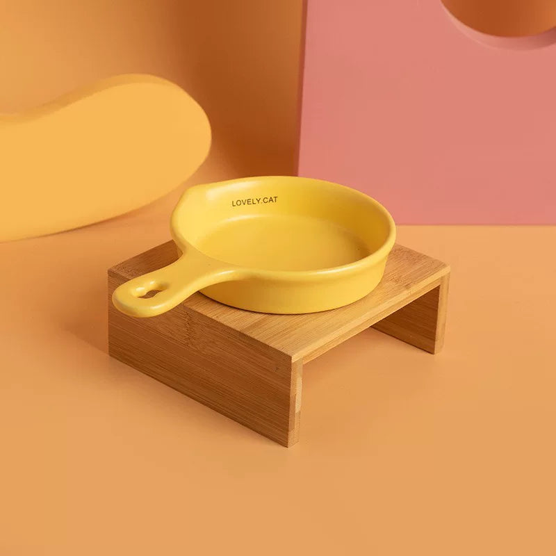 Yogusxz | Wide-Opening Ceramic Pet Bowl for Cats and Dogs for Food and Water