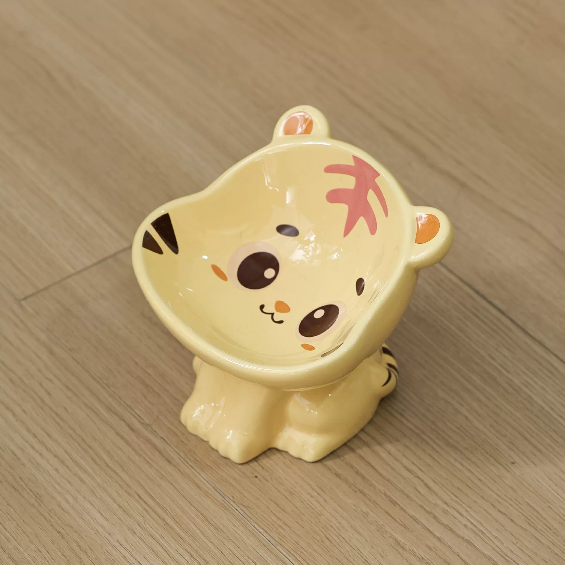 Yogusxz | Honey Jar–Inspired Ceramic Raised Bowl for Cats and Small Dogs