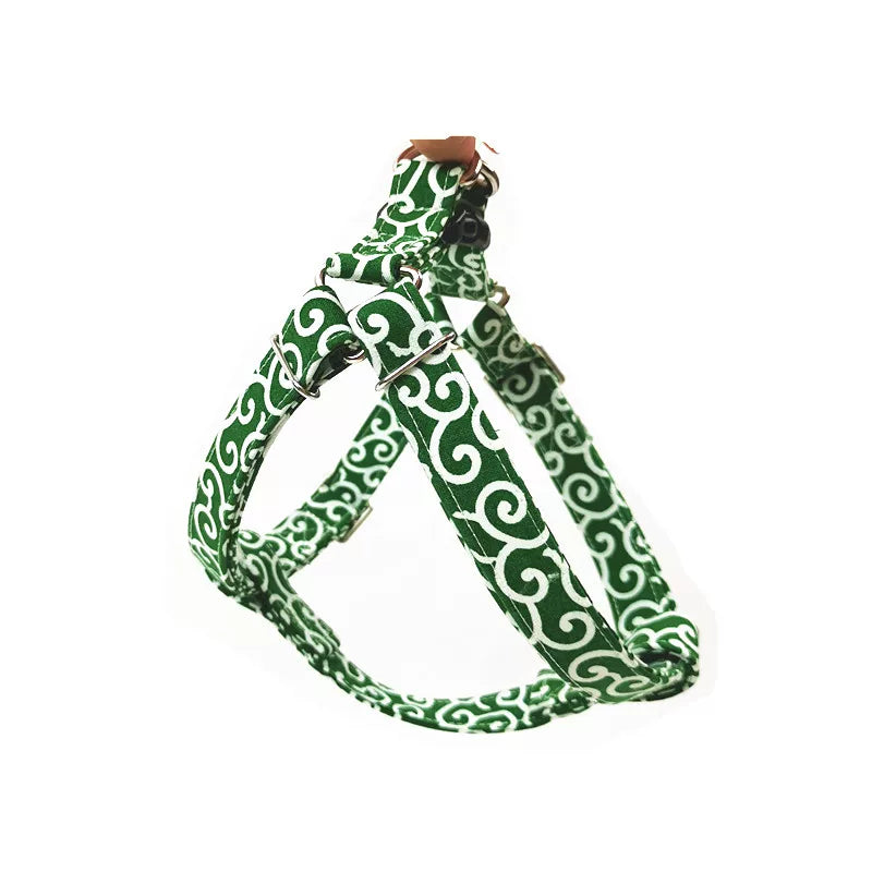 Yogusxz | Floral Pattern Soft Harness Vest for Small Dogs with Adjustable Leash