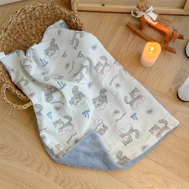 Yogusxz | Soft Pet Quilt Blanket and Mat for Puppies and Small Dogs
