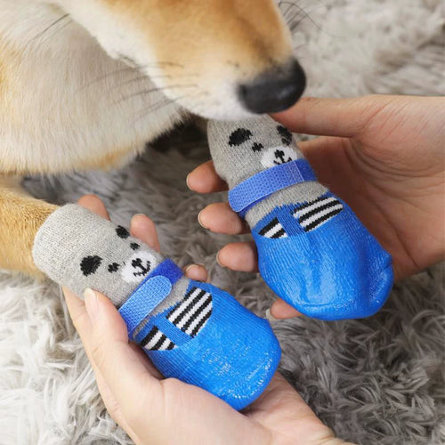 Yogusxz | Waterproof Dog Socks for Outdoor Walks, Secure Fit Paw Covers with Anti-Dirt Design
